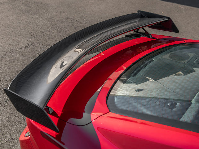 2024-UP MUSTANG S650 | CARBON FIBER GT500 REAR HIGH WING SPOILER