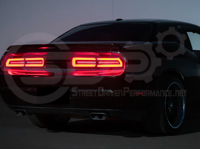 2008-2014 Dodge Challenger | Facelift Sequential Signal LED Smoke Rear Taillights Pair