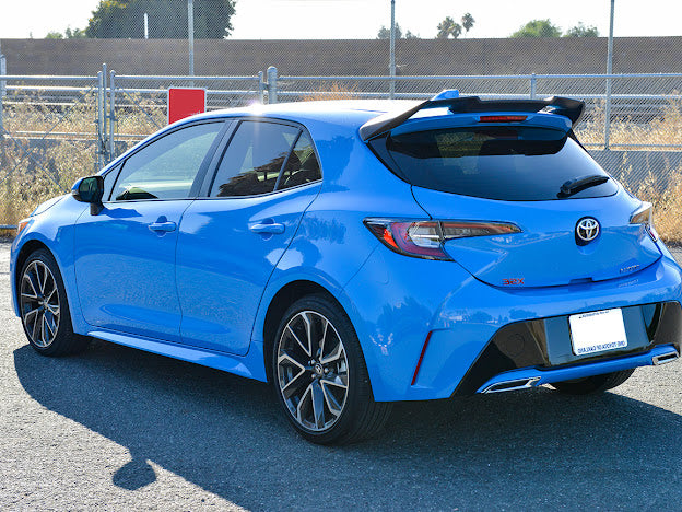 2019-UP TOYOTA COROLLA HATCHBACK | JDM PERFORMANCE PACKAGE MATTE BLACK REAR WINDOW ROOF SPOILER WING