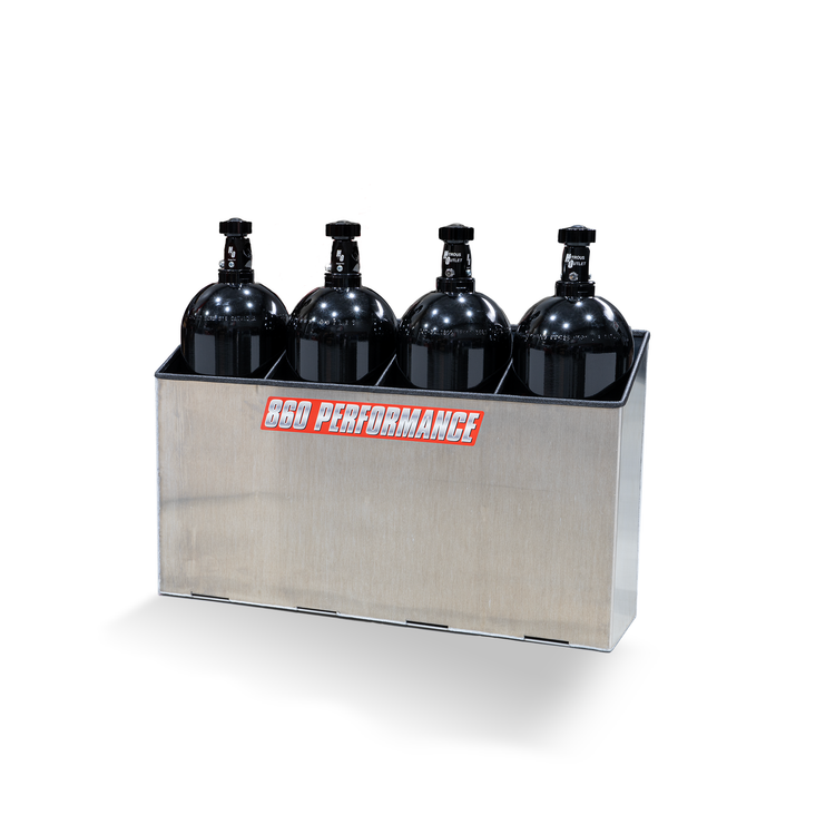 860 Performance 20lb Bottle Holder - 4 Bottles / Raw Finish