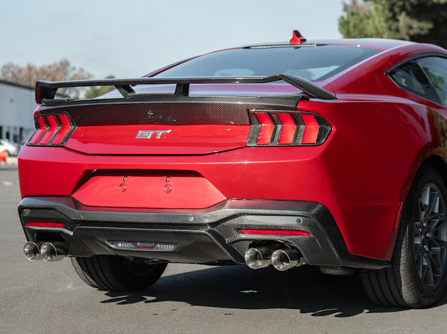2024-Up Ford Mustang S650 | GT Style CARBON FIBER Rear Bumper Diffuser