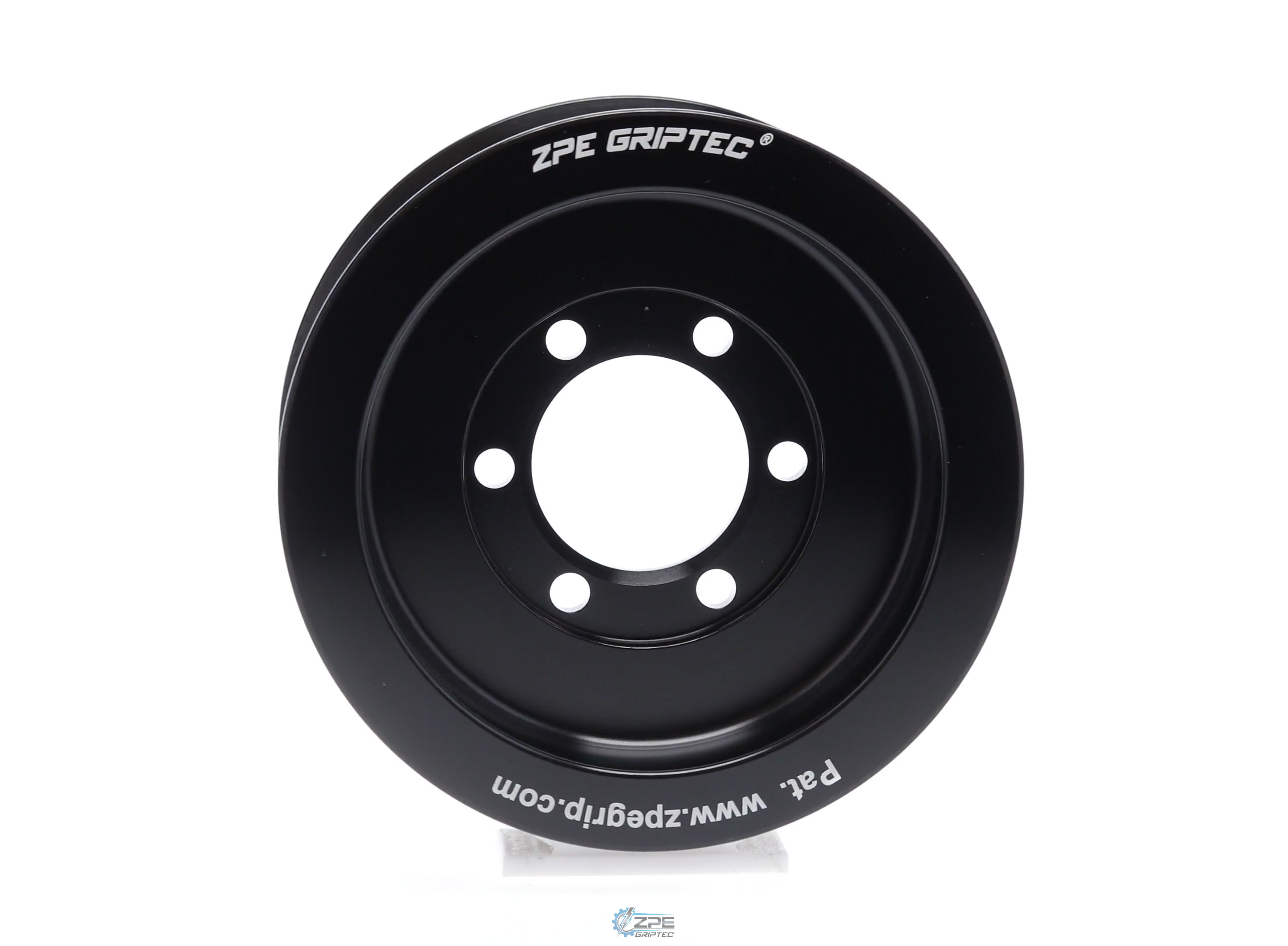 4.25" 2pc 12 Rib "Standard"  Black L3 (Pulley Only)