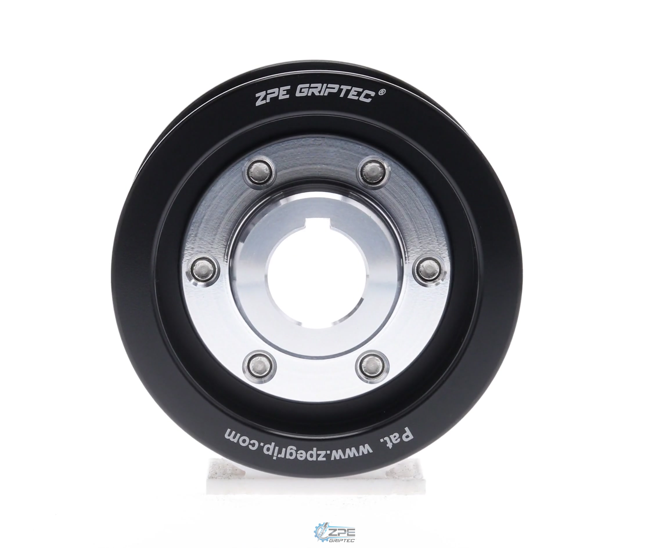 3.00" 8 Rib ZPE GripTec® 2pc Vortech YSi/JT/V3 L3 Black Pulley & Hub Kit