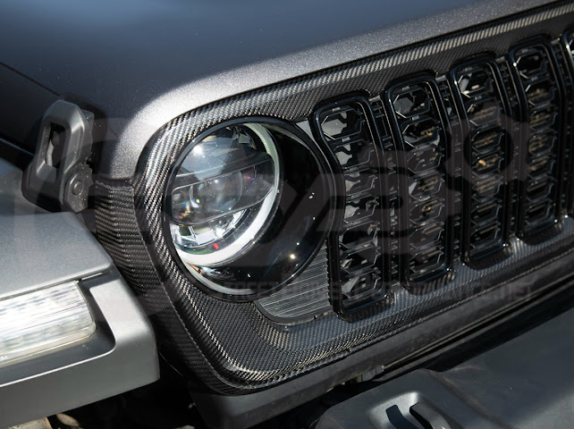 2024-UP JEEP WRANGLER GLADIATOR | FACTORY STYLE FRONT BUMPER GRILLE INSERT SURROUNDING REPLACEMENT