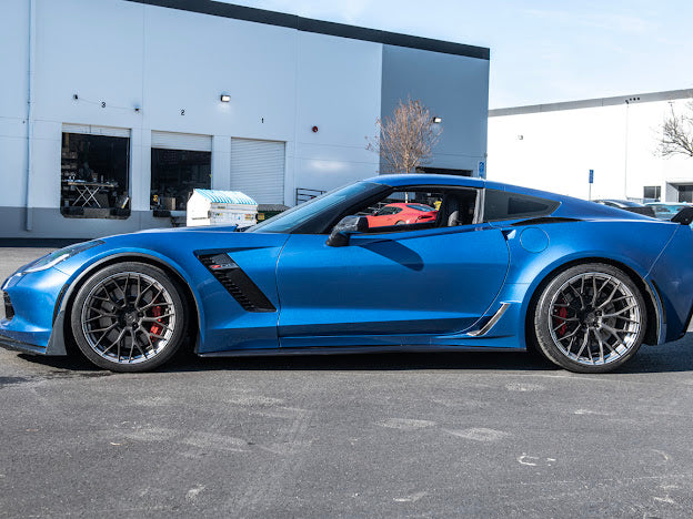 2014-2019 Corvette C7 Z06/ ZR1 CARBON FIBER Side Rocker Panels Brake Scoop Vents (PAIR)