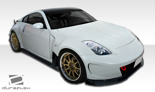 2003-2008 Nissan 350Z Z33 Duraflex AM-S Wide Body Front Fenders - 4 Piece