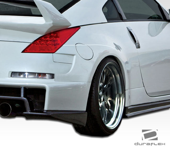 2003-2008 Nissan 350Z Z33 Duraflex AM-S Wide Body Rear Diffuser - 1 Piece (S)