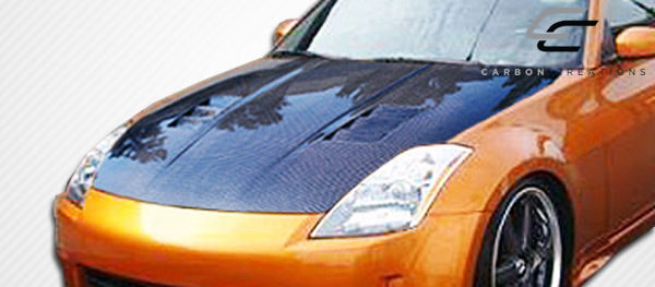 2003-2006 Nissan 350Z Z33 Carbon Creations Dritech JGTC Hood - 1 Piece