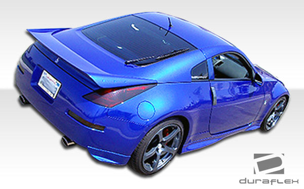 2003-2008 Nissan 350Z Z33 Duraflex N-1 Rear Add Ons Spat Bumper Extensions - 2 Piece