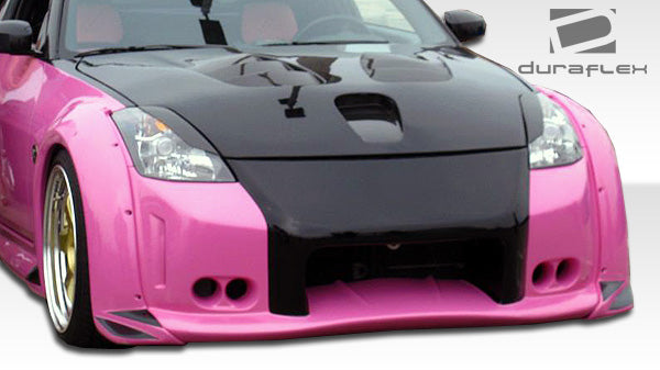 2003-2008 Nissan 350Z Z33 Duraflex Vader 3 Wide Body Front Fender Flares - 2 Piece