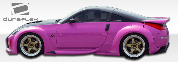 2003-2008 Nissan 350Z Z33 2DR Duraflex Vader 3 Wide Body Kit - 9 Piece