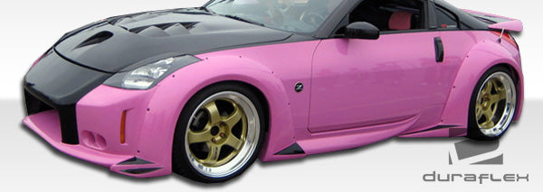 2003-2008 Nissan 350Z Z33 Duraflex Vader 3 Wide Body Side Skirts Rocker Panels - 2 Piece