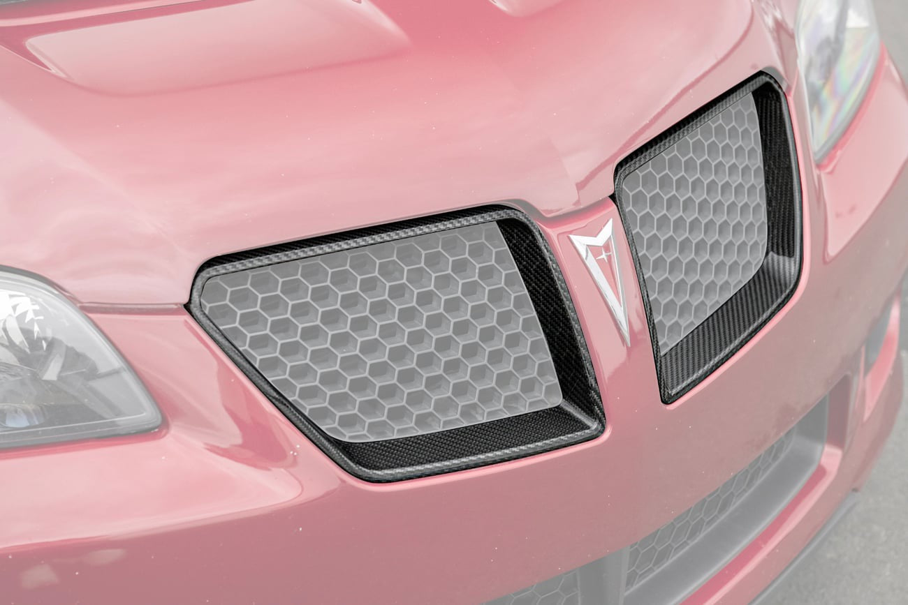 2008-09 PONTIAC G8 CARBON FIBER FRONT GRILLE TRIM SURROUNDING INSERT