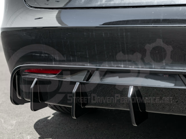 2024-UP TESLA MODEL 3 REAR BUMPER DIFFUSER