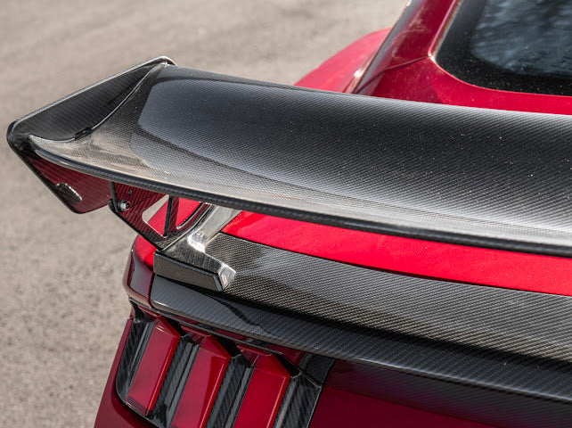 2024-UP MUSTANG S650 | CARBON FIBER GT500 REAR HIGH WING SPOILER