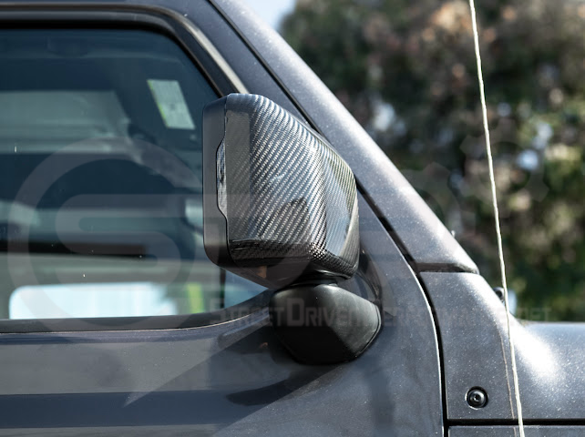 2018-UP JEEP WRANGLER GLADIATOR CARBON FIBER MIRROR CAP COVERS PAIR