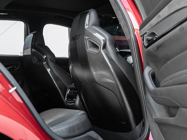 2016+ CADILLAC CTS-V3  | RECARO CARBON FIBER SEAT REAR PANEL COVER REPLACEMENT (DRIVER AND PASSENGER)