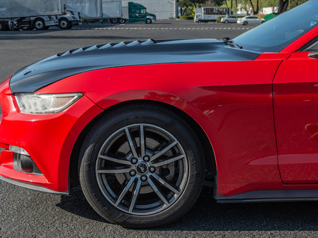 2015-23 FORD MUSTANG S550 | GT500 STYLE FRONT AIR VENTED HOOD