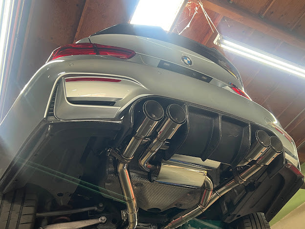 2015-2020 BMW F80 M3 F82 / F83 M4 | 2.5" PIPING W/ 3.5 " QUAD TIPS AXLE BACK EXHAUST