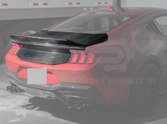 2024-Up Ford Mustang S650 | Factory Integrated Ducktail Style Carbon Fiber Replacement Rear Trunk Lid