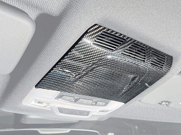 2020-Up Toyota GR Supra A90 | Factory Style CARBON FIBER Reading Light Panel Trim Vent Cover