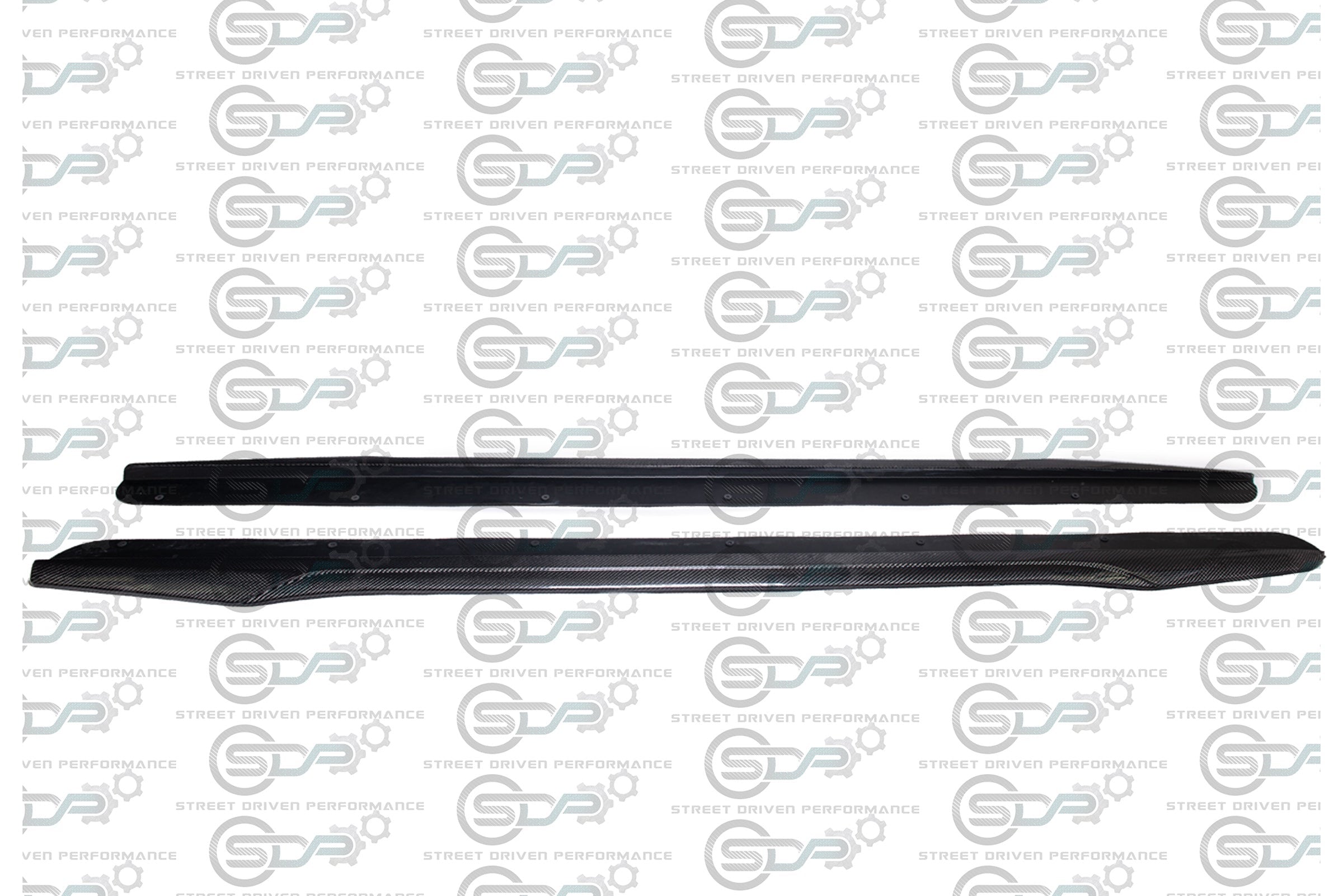 2009-2015 CADILLAC CTS-V CARBON FIBER FRONT SPLITTER & SIDE SKIRTS ROCKER PANELS GROUND EFFECTS