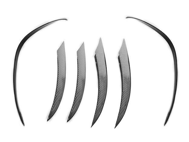 2019-Up C205 W205 Mercedes C-Class AMG Factory Style Carbon Fiber Front Air Vent Cover Pair