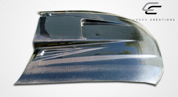 2005-2009 Ford Mustang Carbon Creations Spyder3 Hood - 1 Piece
