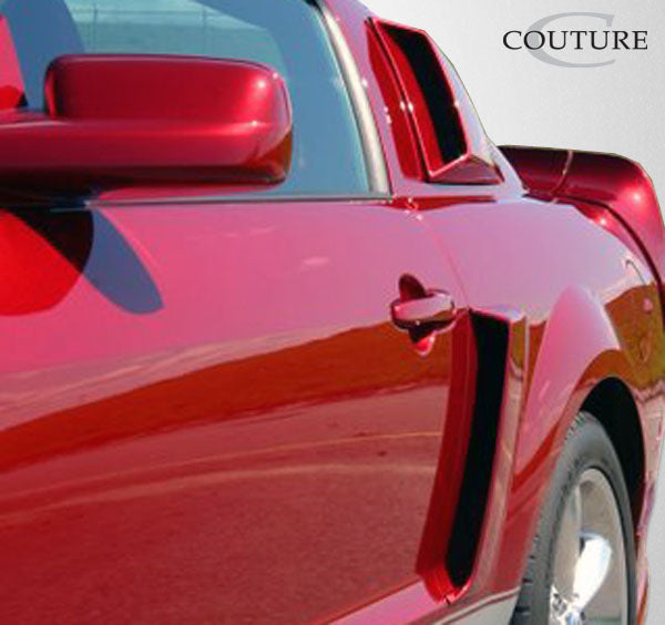 2005-2009 Ford Mustang Couture Polyurethane CVX Side Scoop - 2 Piece