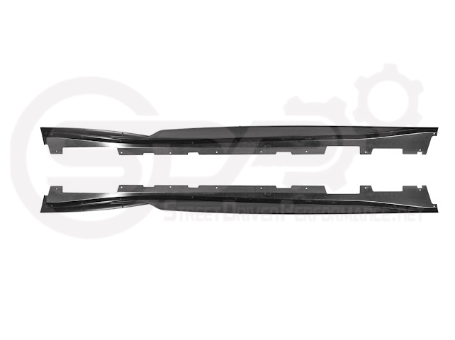 2016-2024 Camaro SS & 2019-2024 Chevrolet Camaro LT / LS / RS Models | SDP T6 Style GLOSSY BLACK Front Lip Splitter Side End Cap & Side Skirts Aero Kit