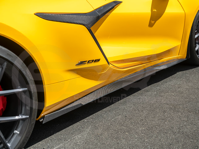 2023-UP CHEVROLET CORVETTE C8 Z06 & E-RAY | SDP PERFORMANCE TRACK STYLE CARBON FIBER SIDE SKIRTS ROCKER PANEL GROUND EFFECTS