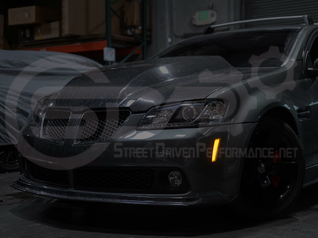 2008-2009 Pontiac G8 | Front Clear / Amber / or Smoke Lens Amber Light LED Side Markers Pair