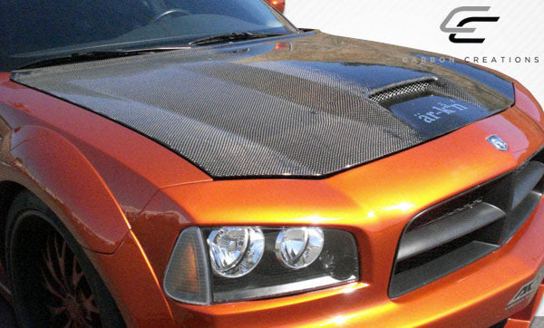 2006-2010 Dodge Charger Carbon Creations SRT Look Hood - 1 Piece