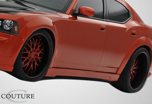 2006-2010 Dodge Charger Couture Polyurethane Luxe Wide Body Front Fender Flares - 2 Piece