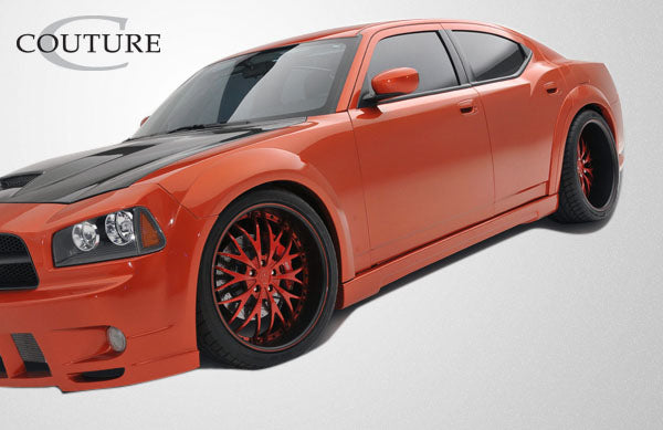 2006-2010 Dodge Charger Couture Polyurethane Luxe Wide Body Side Skirts Rocker Panels - 2 Piece