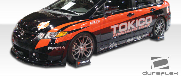 2006-2011 Honda Civic 4DR Duraflex B-2 Side Skirts Rocker Panels - 2 Piece