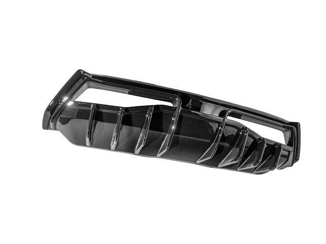 2020-UP CHEVROLET CORVETTE C8 GLOSSY BLACK REAR *ADD-ON*  BUMPER DIFFUSER