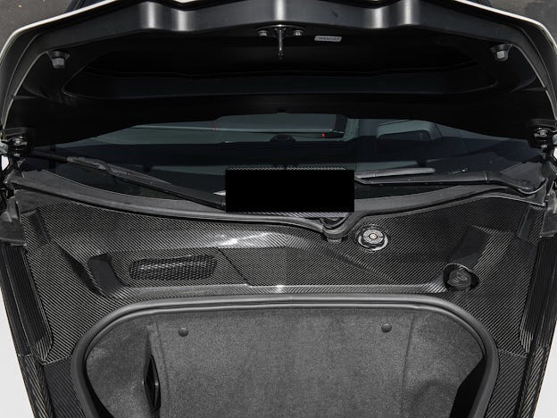 2020+ C8 Corvette - CARBON FIBER FRONT TRUNK TRIM KIT REPLACEMENT