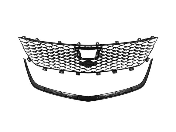 For 20-Up Cadillac CT5 | CT5-V Blackwing Style GLOSS BLACK Front Bumper Grille Cover