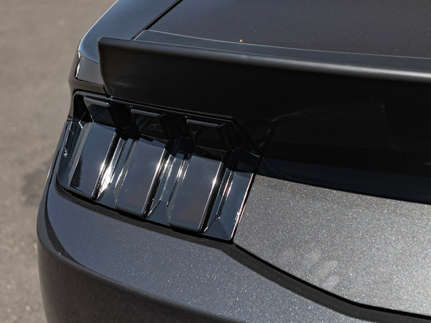 2024-UP FORD MUSTANG S650 | SMOKE TINTED REAR TAIL LIGHT TRIM BEZEL COVER