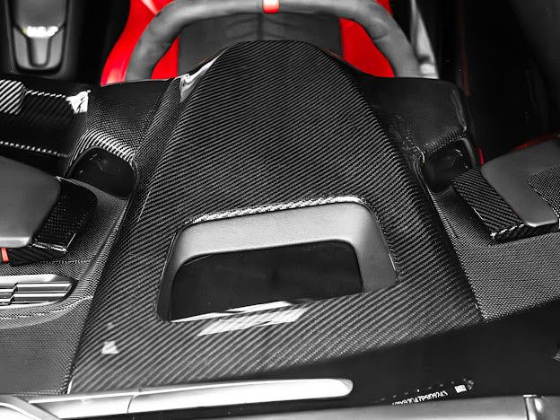 2020+ CHEVROLET CORVETTE C8 CARBON FIBER UPPER DASH INSTRUMENT PANEL FULL COVER KIT