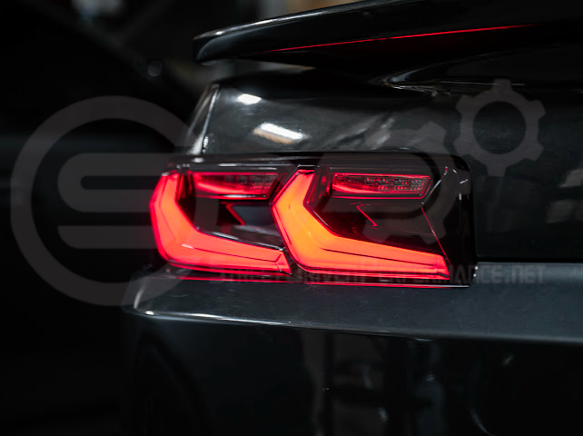 2014-2015 CHEVROLET CAMARO | GM C8 CORVETTE STYLE SEQUENTIAL SIGNAL LED REAR TAILLIGHT PAIR (CLEAR OR SMOKE TINTED LENSES)