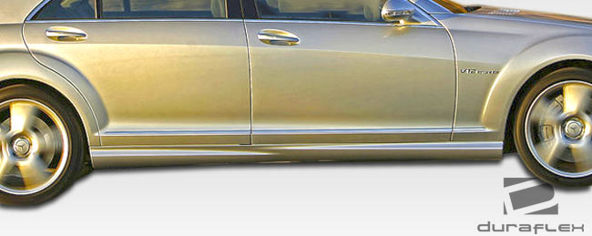 2007-2013 Mercedes S Class W221 Duraflex S65 Look Side Skirts Rocker Panels - 2 Piece