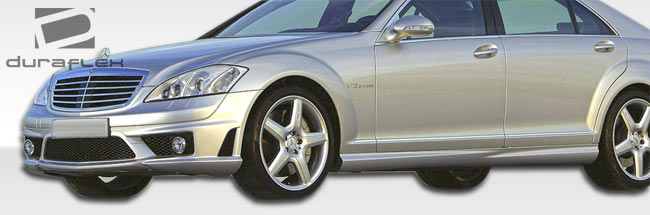 2007-2013 Mercedes S Class W221 Duraflex S65 Look Side Skirts Rocker Panels - 2 Piece