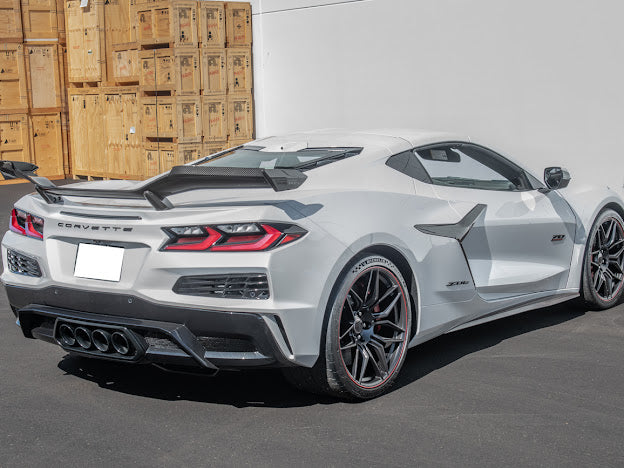 2020+ CORVETTE C8 Z06 | CARBON FIBER HIGH WING SPOILER *ADD-ON* WICKERBILL PAIR