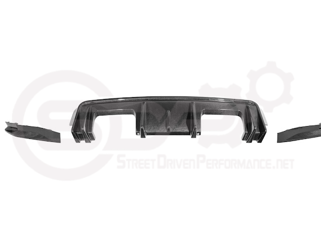 2021-PRESENT BMW G82/G83 M4 | 3D STYLE CARBON FIBER REPLACEMENT 3PCS REAR DIFFUSER APRON