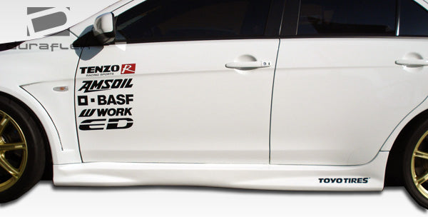 2008-2015 Mitsubishi Lancer Evolution 10 Duraflex GT Concept Side Skirts Rocker Panels - 2 Piece
