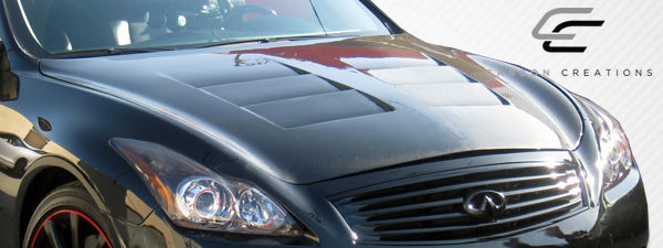 2008-2015 Infiniti G Coupe G37 Q60 Carbon Creations GT Concept Hood - 1 Piece