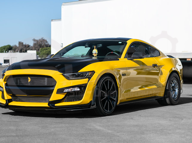 2018-2023 FORD MUSTANG S550 | GTD STYLE ALUMINUM FRONT AIR VENTED HOOD