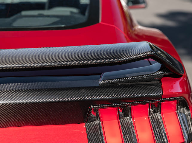 2024-Up Ford Mustang S650 | GT Style CARBON FIBER Rear Trunk Lid Wing & Spoiler Panel